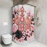 Blush Onyx Crown Royale - Shower Curtains
