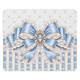 Celestial Blue Diamond | Damask Bow Couture - Mouse Pad
