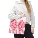 Pink Leopard Bow Couture - Tote Bag
