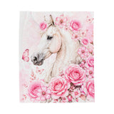 Blushing Rose Equestrian Horse — Thow Blanket