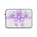 Purple Couture Diamond Bow - Laptop Sleeve