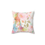 Paris Pink Watercolor - Square Pillow
