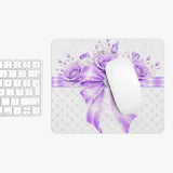 Purple Couture Diamond Bow - Mouse Pad