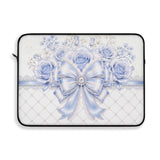 Ethereal Blue Diamond Bow - Laptop Sleeve