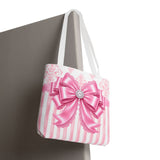 Princess Pink Damask Bow - Tote Bag