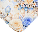 Buttercream Sapphire Blossom Butterfly - Bath Mat