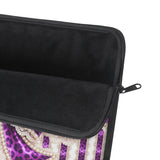 Purple Leopard Bow Couture- Laptop Sleeve