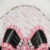 Black & Pink Ruffle Bow Couture | Pink Zebra Print - Shower Curtains