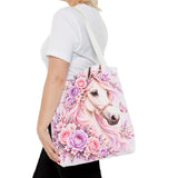 Blushing Lavender Equestrian Horse - Tote Bag