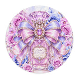 Orchid Periwinkle Perfume Bottle | Diamond Bow Couture - Mouse Pad