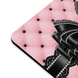 Obsidian Lace Bow in Princess Pink - Mouse Pad