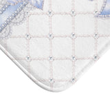 Duchess Blue Diamond Bow - Bath Mat