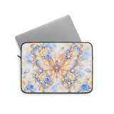 Buttercream Sapphire Blossom Butterfly - Laptop Sleeve