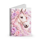 Blushing Lavender Equestrian Horse - Spiral Notebook