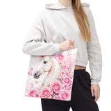Blushing Rose Equestrian Horse - Tote Bag
