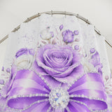 Purple Couture Diamond Bow - Shower Curtains