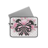 Pink Noir Couture Diamond Bow - Laptop Sleeve