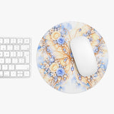Buttercream Sapphire Blossom Butterfly - Mouse Pad