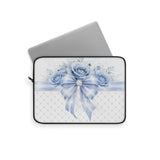 Blue Couture Diamond Bow - Laptop Sleeve
