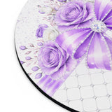 Purple Couture Diamond Bow - Mouse Pad