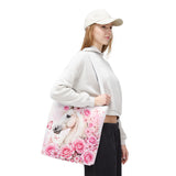 Blushing Rose Equestrian Horse - Tote Bag