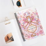 Opal Starlight Couture Perfume Bottle | Enchanted Birthstone Collection | October - Spiral Notebook