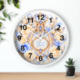 Buttercream Sapphire Blossom Perfume Bottle - Wall Clock