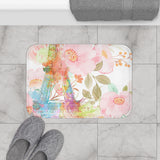 Paris Pink Watercolor - Bath Mat