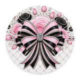 Pink Noir Couture Diamond Bow - Mouse Pad