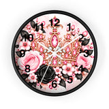 Blush Onyx Crown Royale - Wall Clock