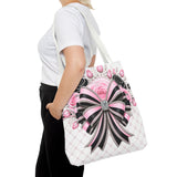 Pink Noir Couture Diamond Bow - Tote Bag