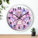 Orchid Periwinkle Perfume Bottle | Diamond Bow Couture - Wall Clock
