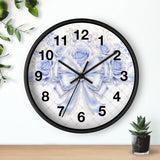 Duchess Blue Diamond Bow - Wall Clock