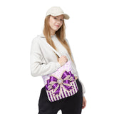 Purple Leopard Bow Couture - Tote Bag