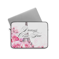 Laptop Sleeve - Dreams Come True - Paris Dreams - Pink