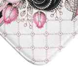 Pink Noir Couture Diamond Bow - Bath Mat