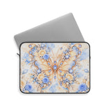 Buttercream Sapphire Blossom Butterfly - Laptop Sleeve