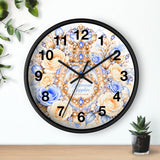 Buttercream Sapphire Blossom Perfume Bottle - Wall Clock