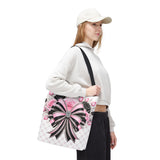 Pink Noir Couture Diamond Bow - Tote Bag
