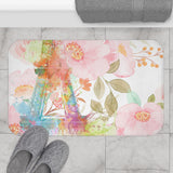 Paris Pink Watercolor - Bath Mat