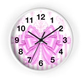 Copy of Princess Pink Damask Bow - Wall Clock
