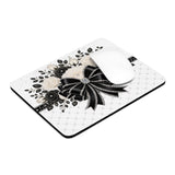 Ivory Noir Couture Diamond Bow - Mouse Pad