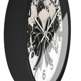 Ivory Noir Couture Diamond Bow - Wall Clock