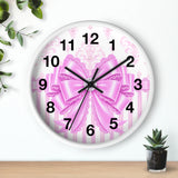 Copy of Princess Pink Damask Bow - Wall Clock