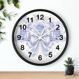 Duchess Blue Diamond Bow - Wall Clock