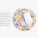 Buttercream Sapphire Blossom Perfume Bottle - Mouse Pad