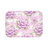 Lilac Sugar Blossom Stripes - Bath Mat