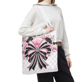 Pink Noir Couture Diamond Bow - Tote Bag