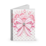 Candy Stripe Pink Couture - Spiral Notebook