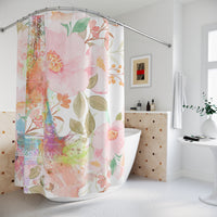 Shower Curtains - Paris Pink Watercolor